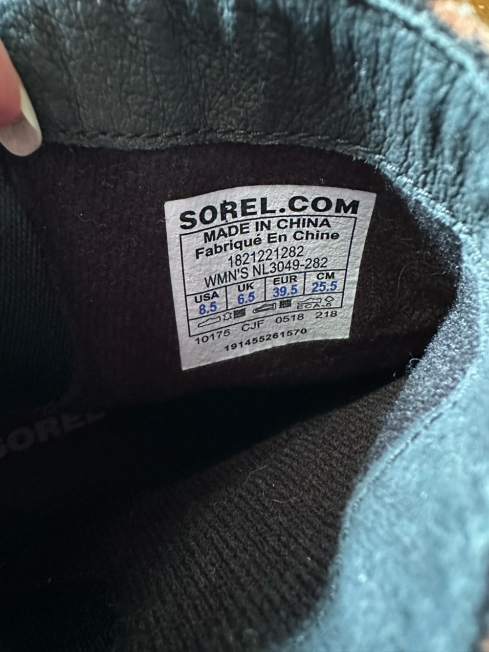 Sorel Women's Brown Leather Block Heel Ankle Boots ladies 8.5 NWT - Picture 5 of 7